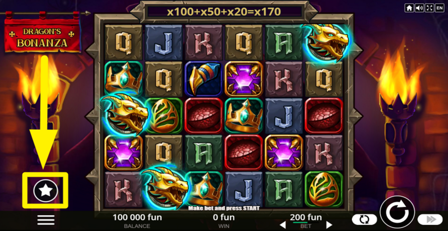 Dragons Bonanza Buy Bonus