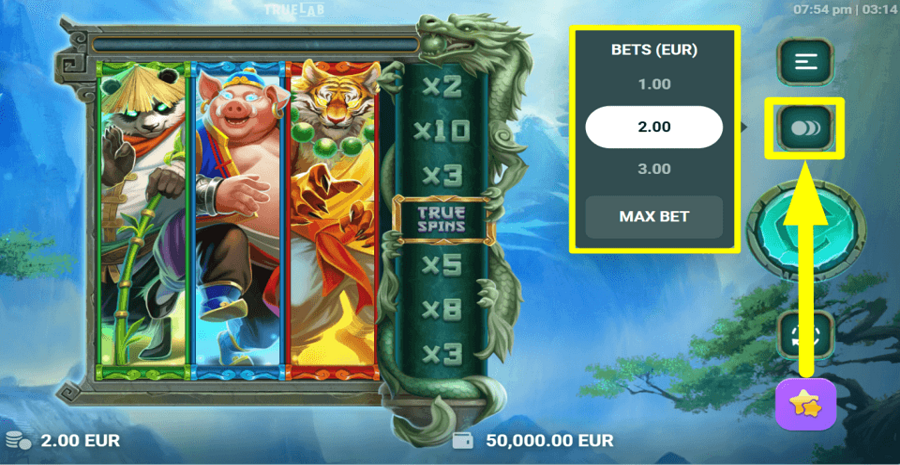 Dragons Call Bet Value