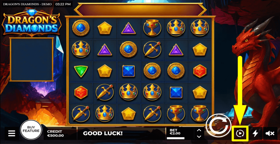 Dragons Diamonds Autoplay Feature