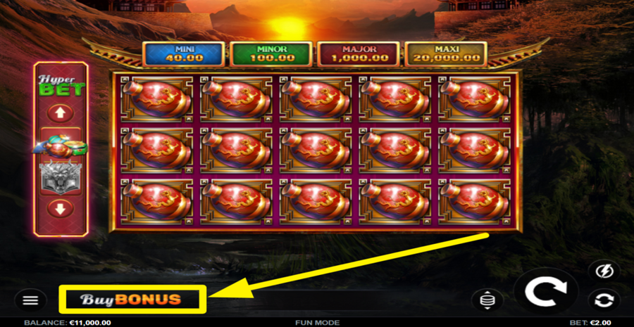 Dragons Glow Hold And Win Buy Bonus