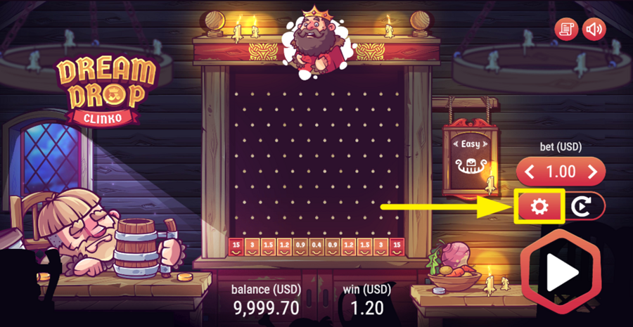 Dream Drop Clinko Change Difficulty And Rows