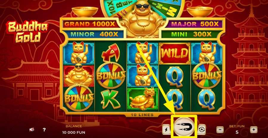 Dreamplay Buddha Gold Spin