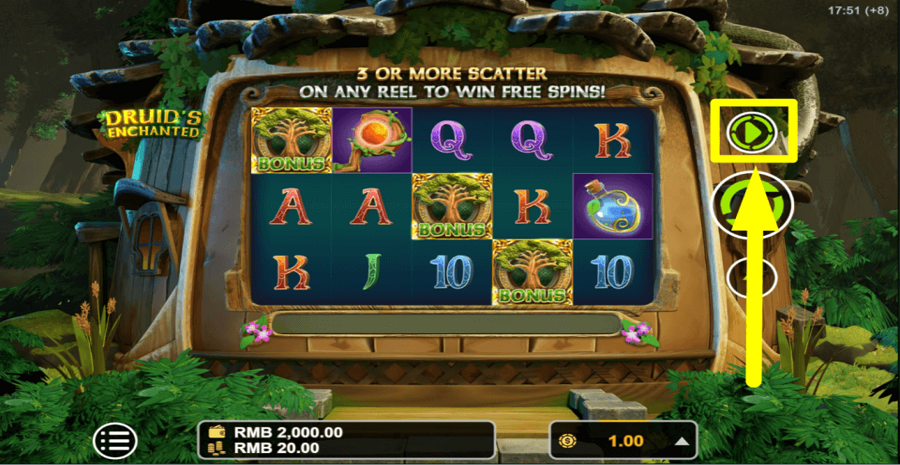 Druids Enchanted Autoplay Feature