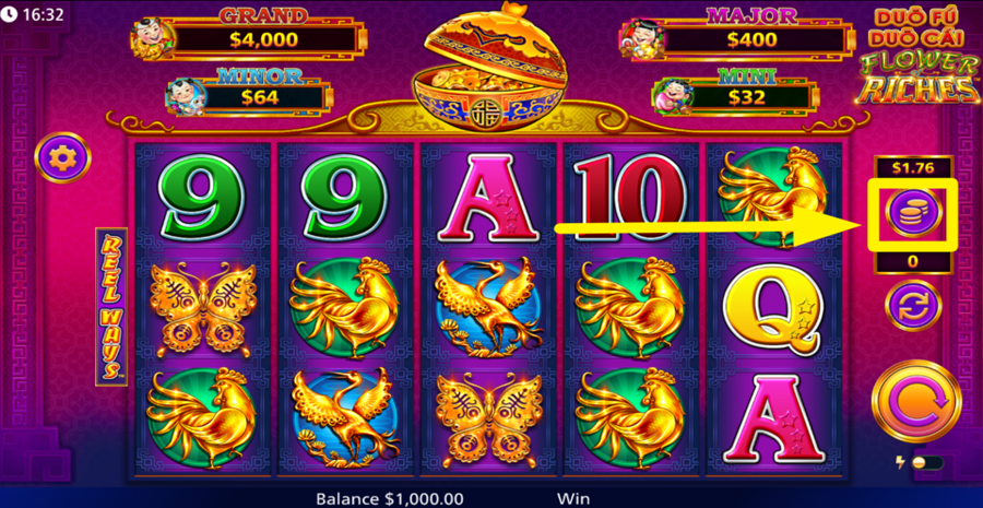 Duo Fu Duo Cai Flower Of Riches Adjust Bet