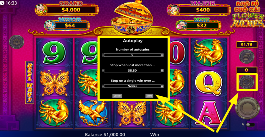 Duo Fu Duo Cai Flower Of Riches Autoplay