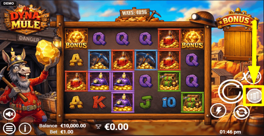Dyna Mule Bet Value