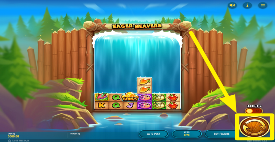 Eager Beavers Spin Button