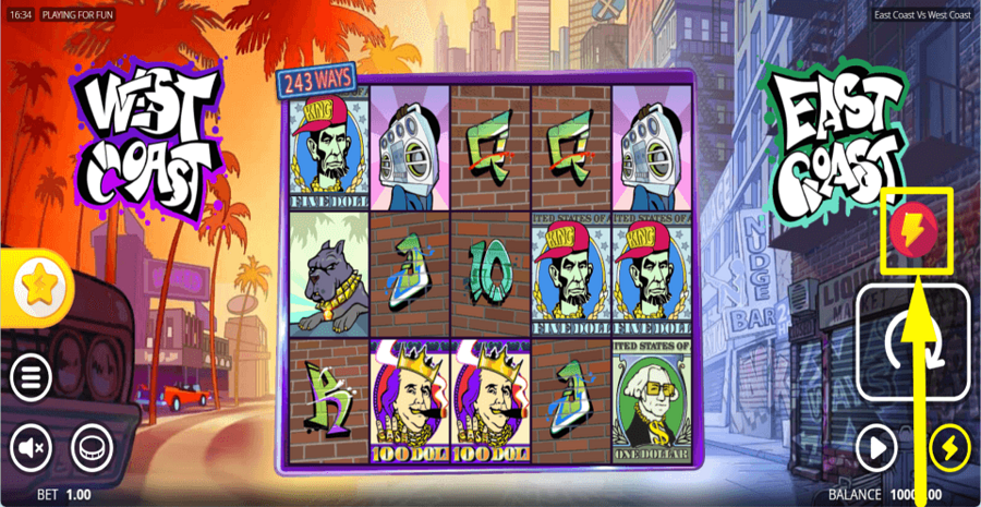 East Coast Vs West Coast No Limit Bonus Feature