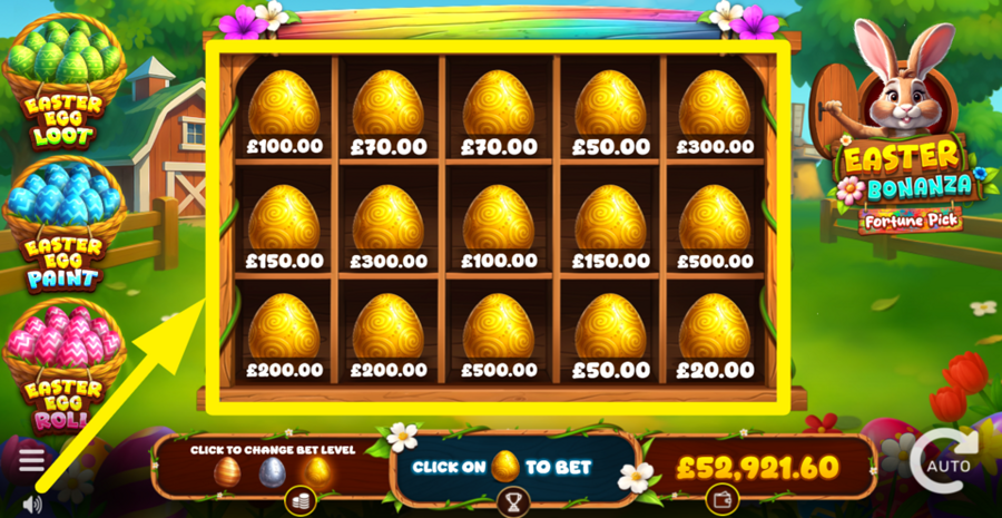 Easter Bonanza Fortune Pick Place Bet