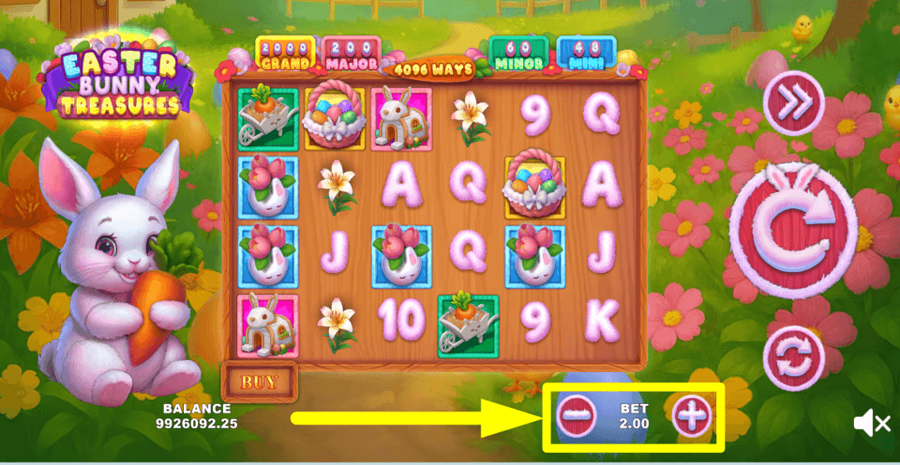 Easter Bunny Treasures Bet Value