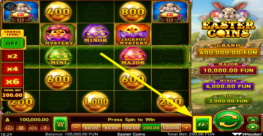 Easter Coins Adjust Volatility
