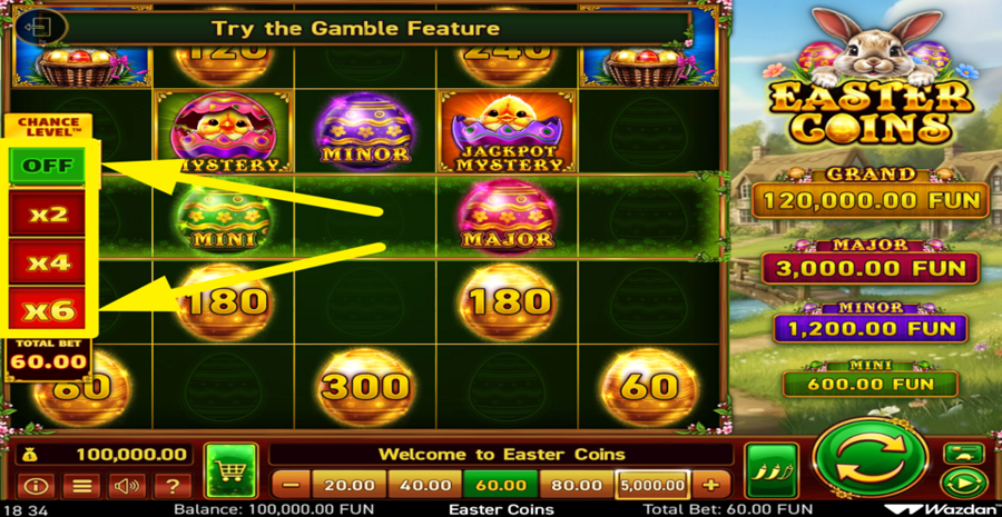 Easter Coins Chance Level