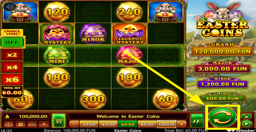 Easter Coins Spin