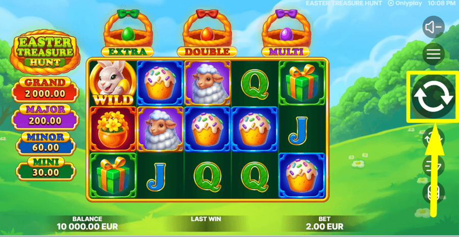 Easter Treasure Hunt Spin Button