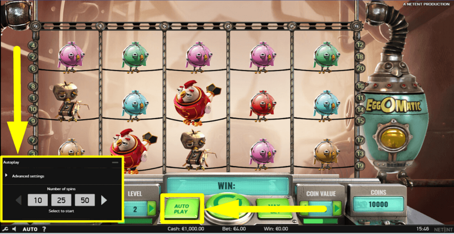 Eggomatic Autoplay Feature