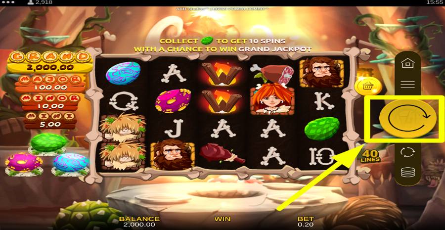 Eggz Power Combo Spin Button