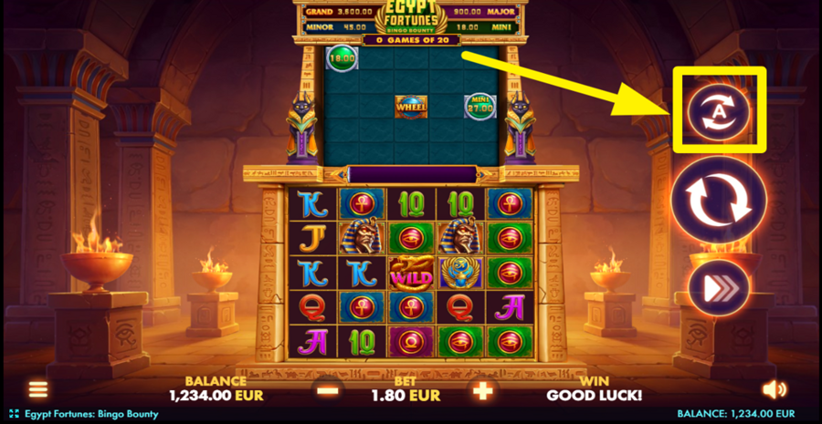 Egypt Fortunes Bingo Bounty Autoplay