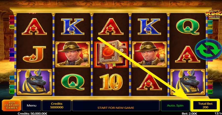 Egypt King Book Hunt Unlimited Adjust Bet