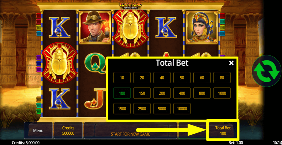 Egypt King Obelisk Quest Bet Value