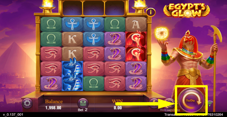 Egypts Glow Spin Button