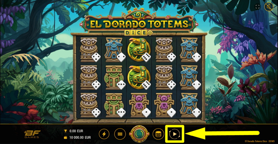 El Dorado Totems Dice Autoplay Feature