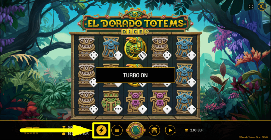 El Dorado Totems Dice Turbo Feature
