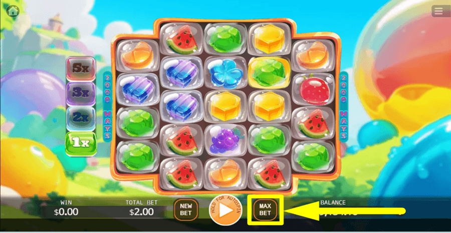 Elastic Jelly Max Bet Button