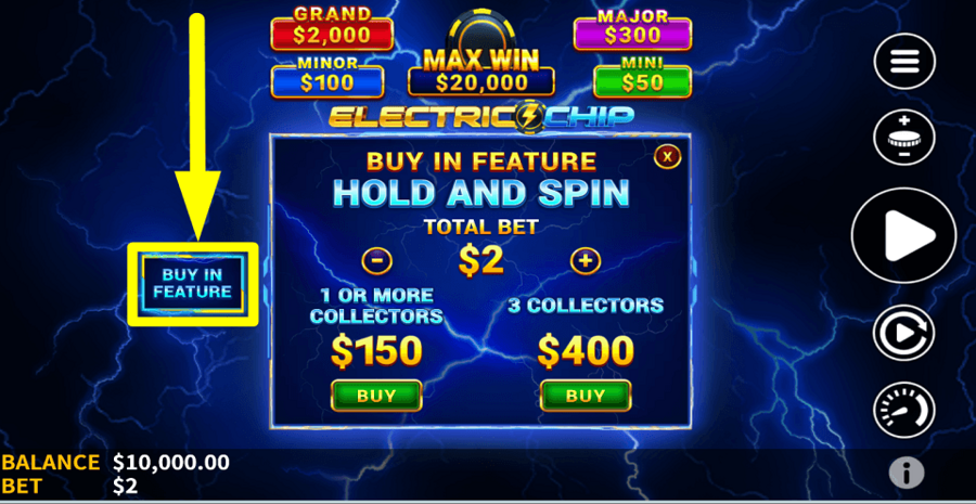 Electric Chip Buy Feature