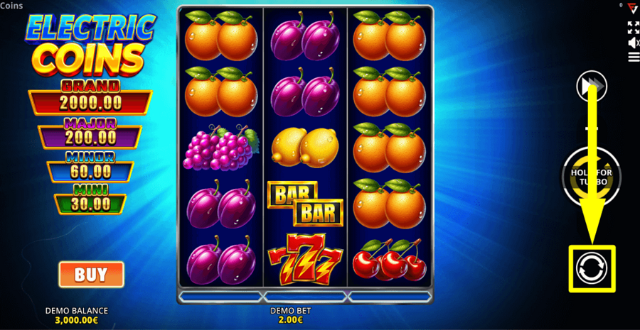 Electric Coins Ultimate Running Wins Autoplay Feature