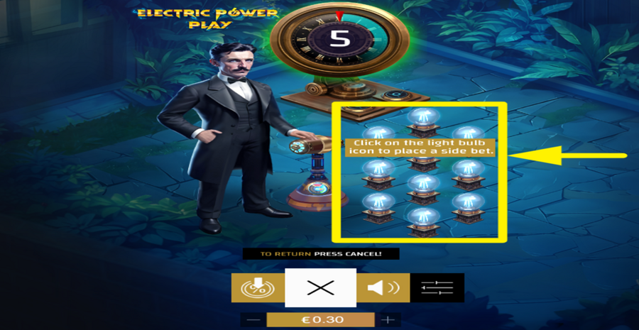 Electric Power Play Place Side Bet