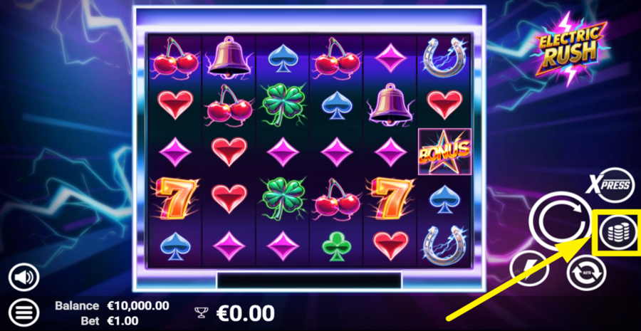 Electric Rush Adjust Bet