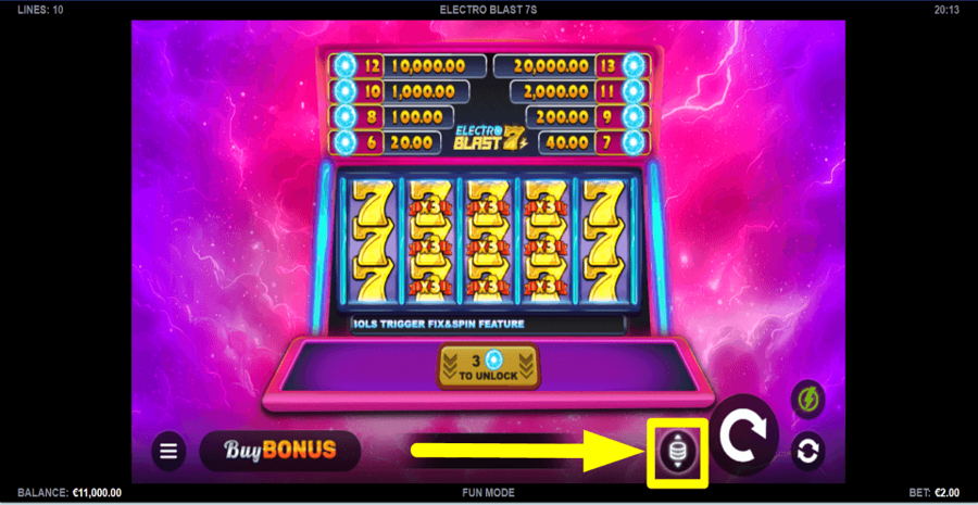 Electro Blast 7s Bet Value