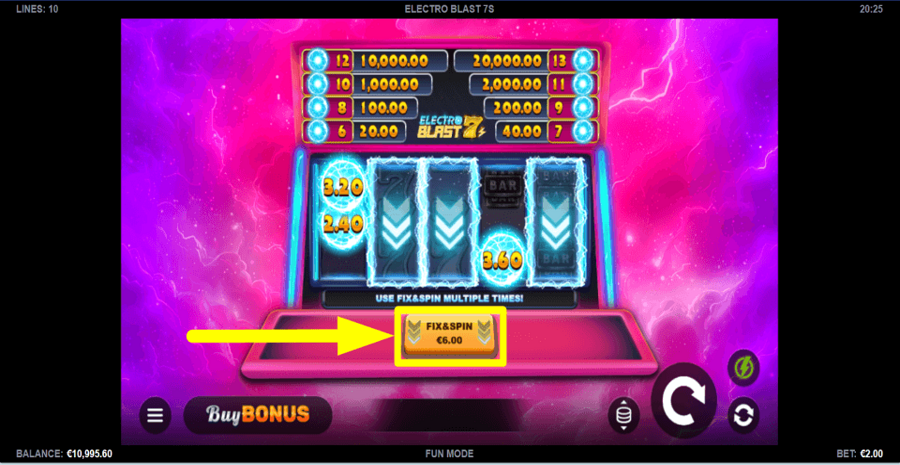 Electro Blast 7s Fix And Spin Button
