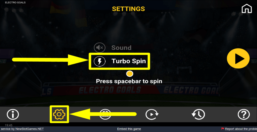 Electro Goals Turbo Feature