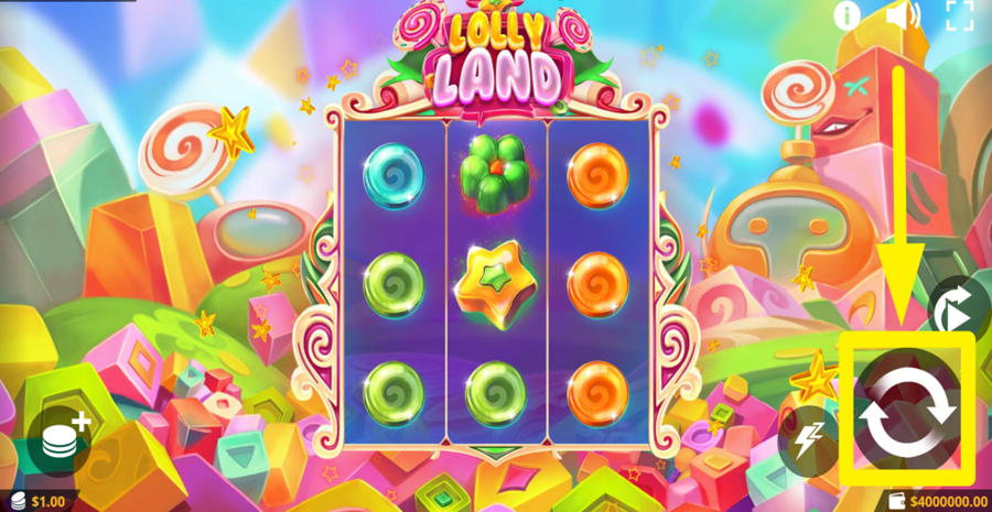 Elysium Studios Lolly Land Spin Button