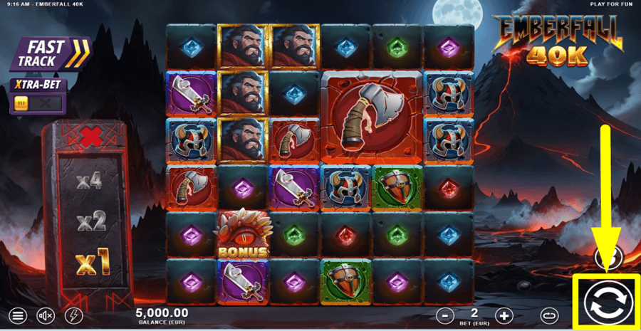 Emberfall 40k Spin Button