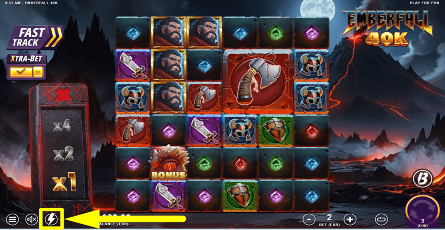 Emberfall 40k Turbo Feature