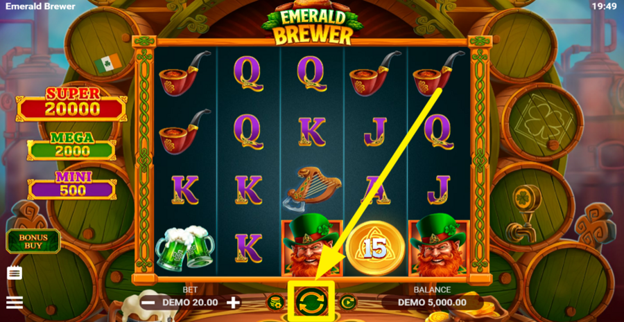 Emerald Brewer Spin Button
