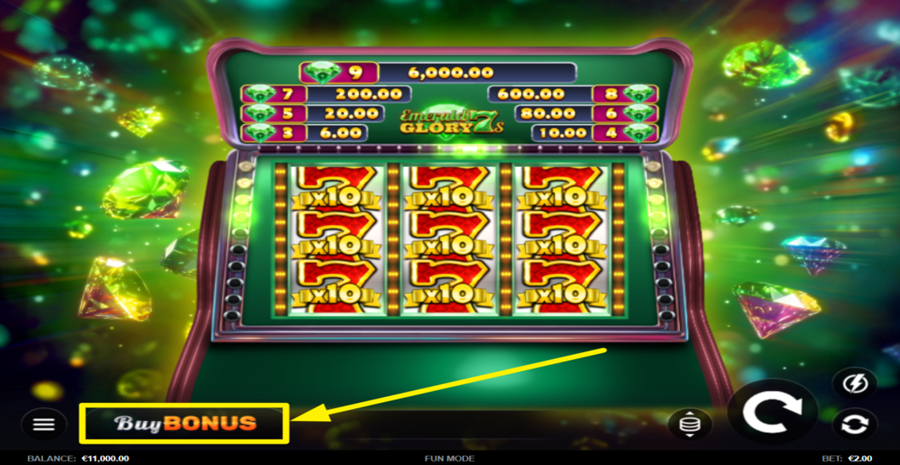 Emerald Glory 7s Buy Bonus