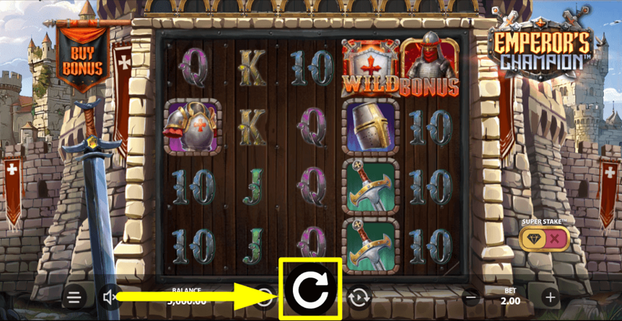 Emperors Champion Spin Button