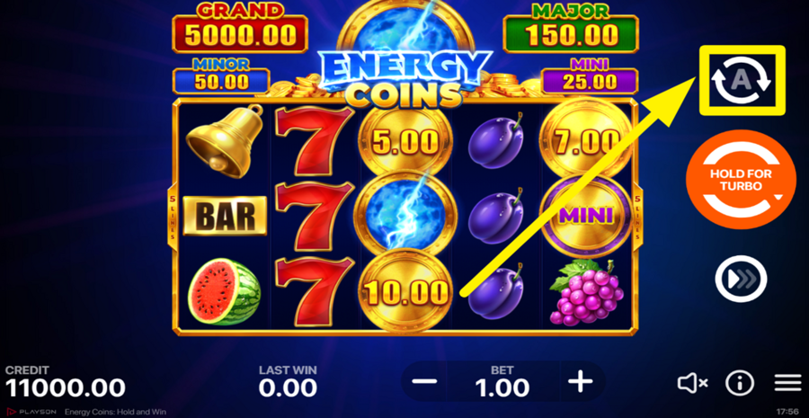 Energy Coins Hold And Win Autoplay