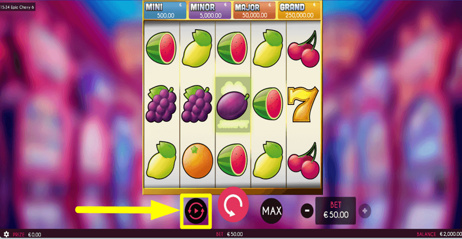 Epic Cherry 6 Autoplay Feature