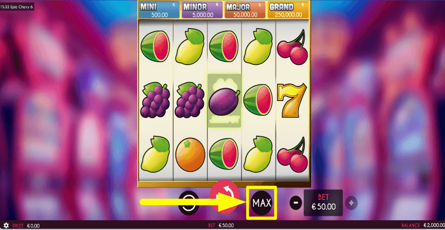 Epic Cherry 6 Max Button