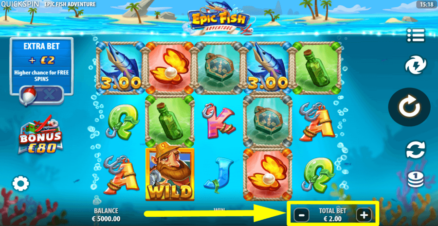 Epic Fish Adventure Bet Value