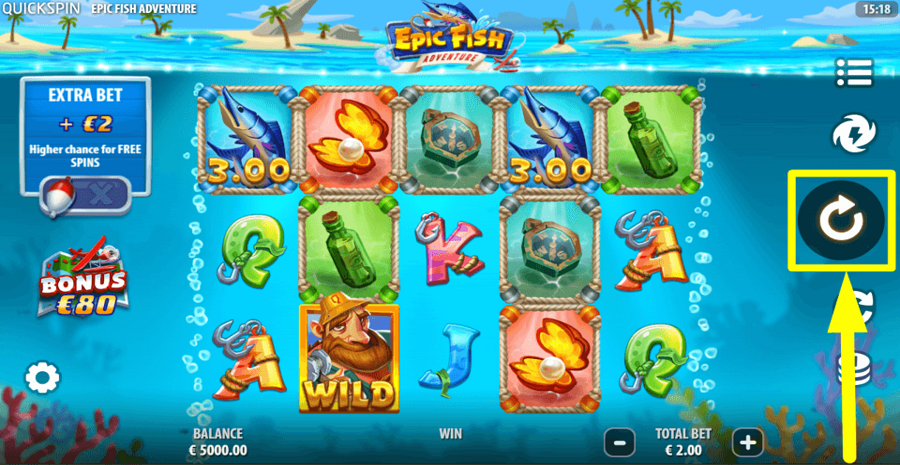 Epic Fish Adventure Spin Button