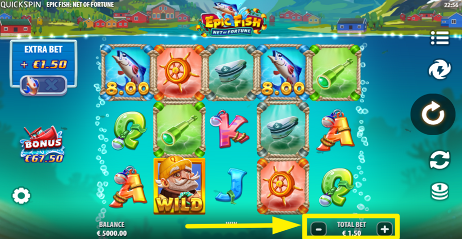 Epic Fish Net Of Fortune Adjust Bet