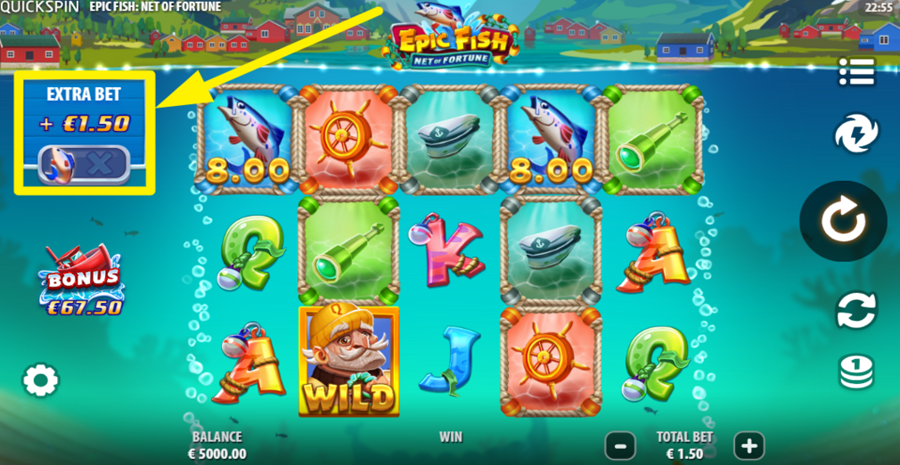 Epic Fish Net Of Fortune Extra Bet