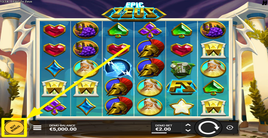 Epic Ze Zeus Buy Bonus