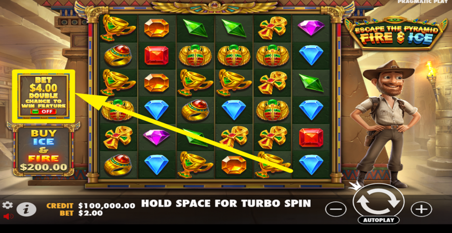 Escape The Pyramid Fire And Ice Boost Bet