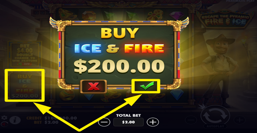 Escape The Pyramid Fire And Ice Buy Bonus
